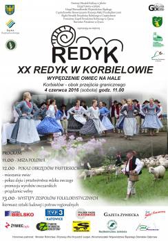 Zapraszamy na XX Redyk w Korbielowie - 4 czerwca 2016 r.